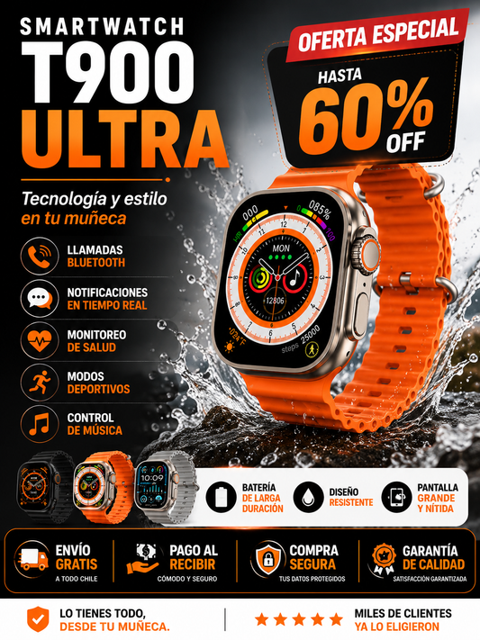 Reloj Inteligente Smartwatch T900 Ultra