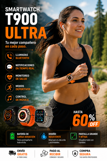 Reloj Inteligente Smartwatch T900 Ultra